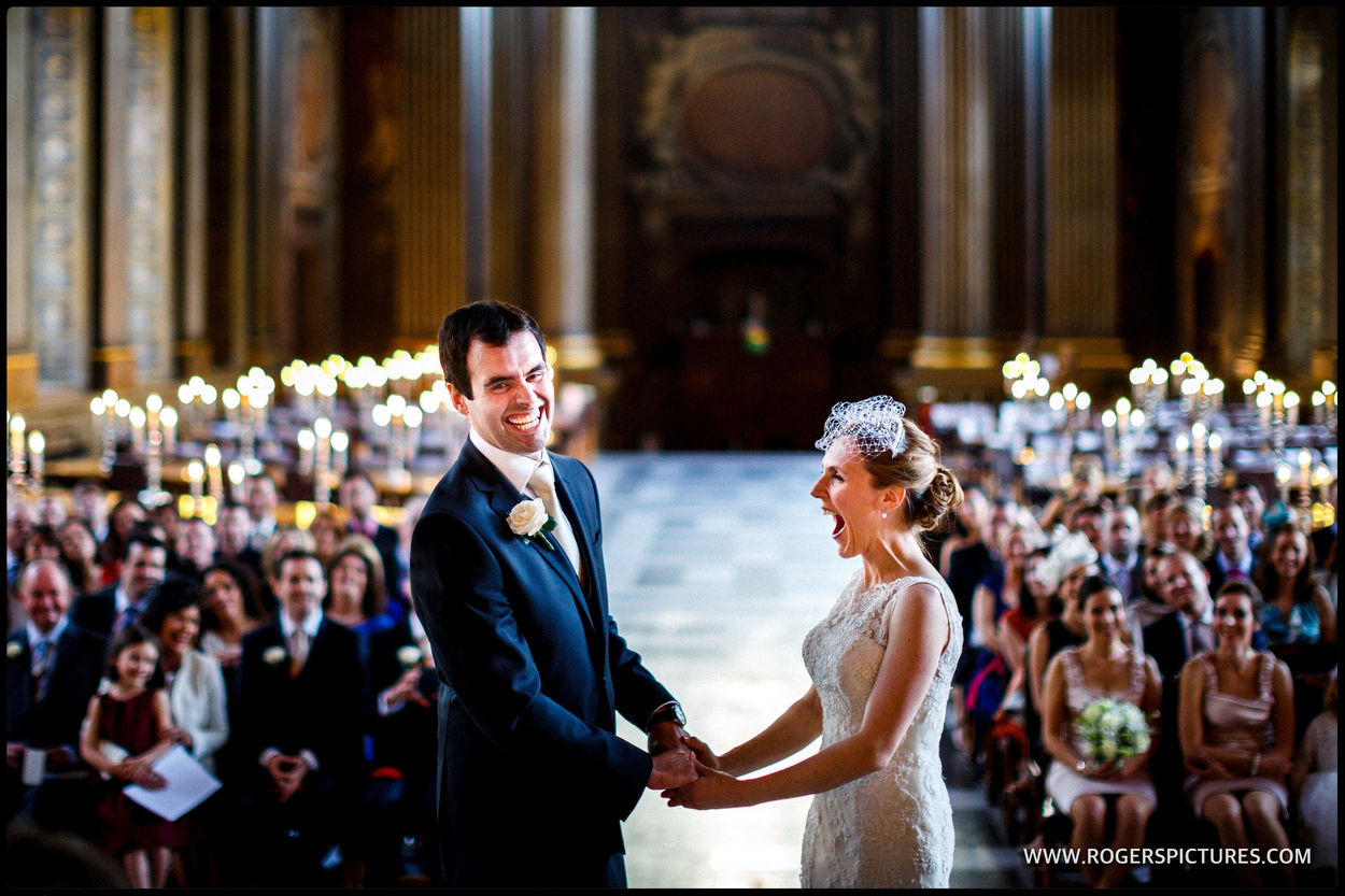 Reportage wedding photographer at the Old Royal Naval College in London