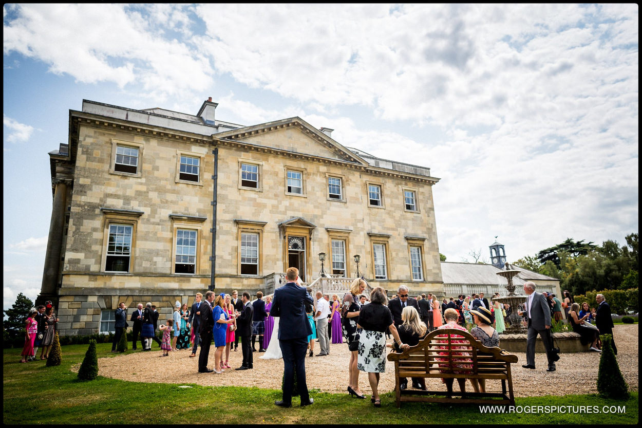 Scottish wedding party at Botleys Mansion wedding