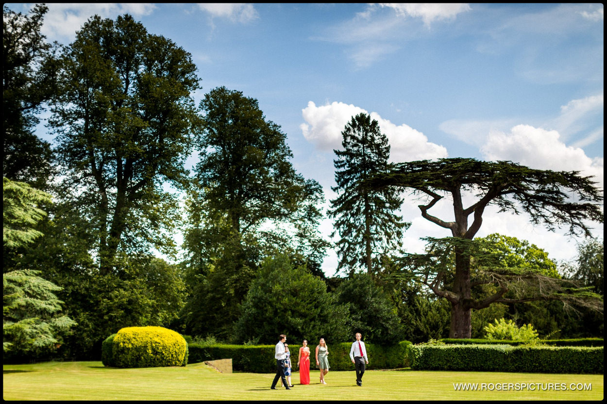 Kirtlington Park Wedding outdoor guests