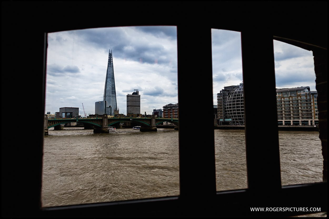 London shard Cinco window at the Pepys restaurant