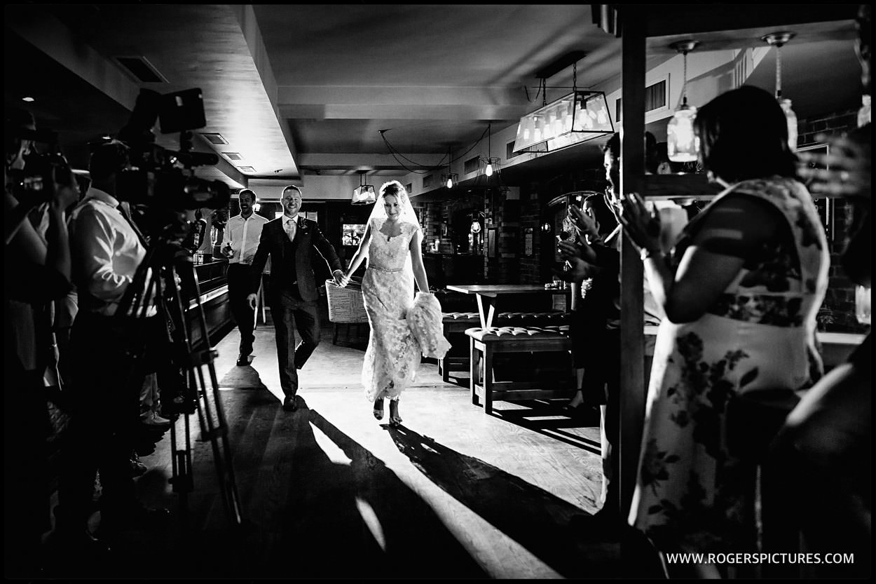 Bride and groom first dance at the Pepys restaurant