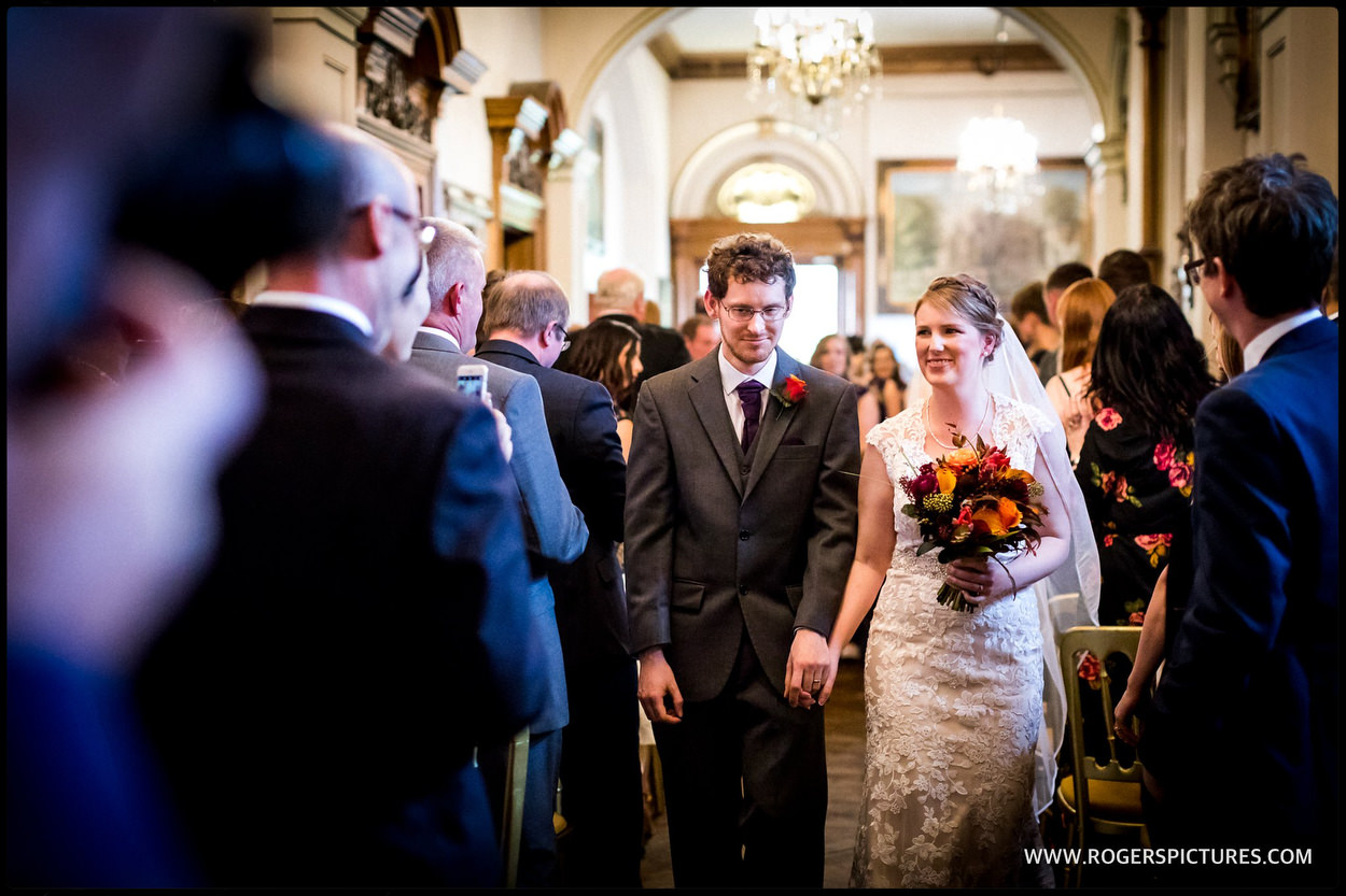 Newly married couple in Frome, Somerset