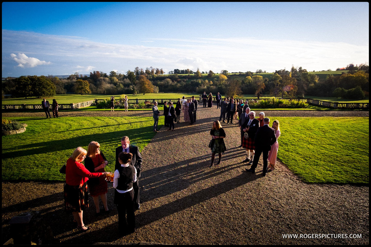 Somerset countryside at Orchardleigh House wedding Frome