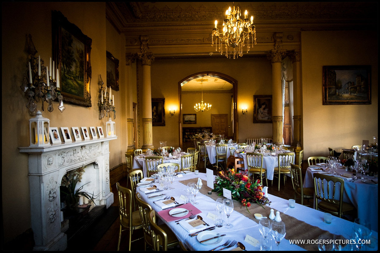 Orchardleigh House wedding reception