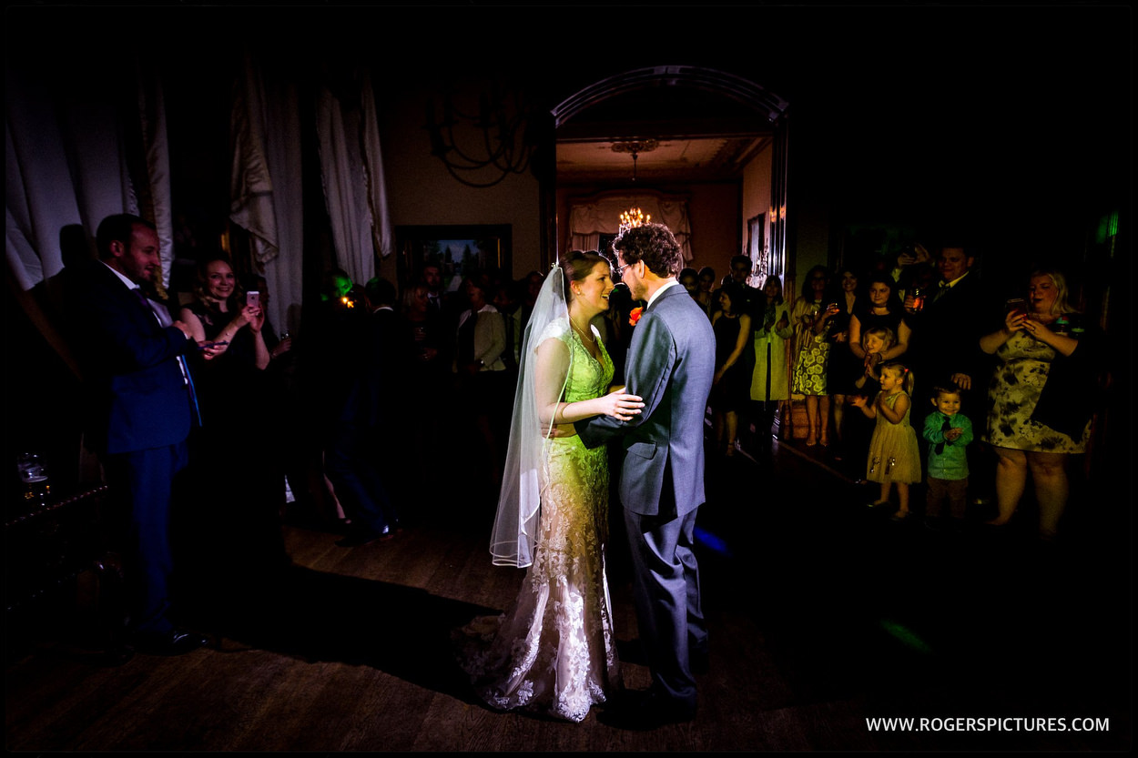 Orchardleigh House First dance in the library