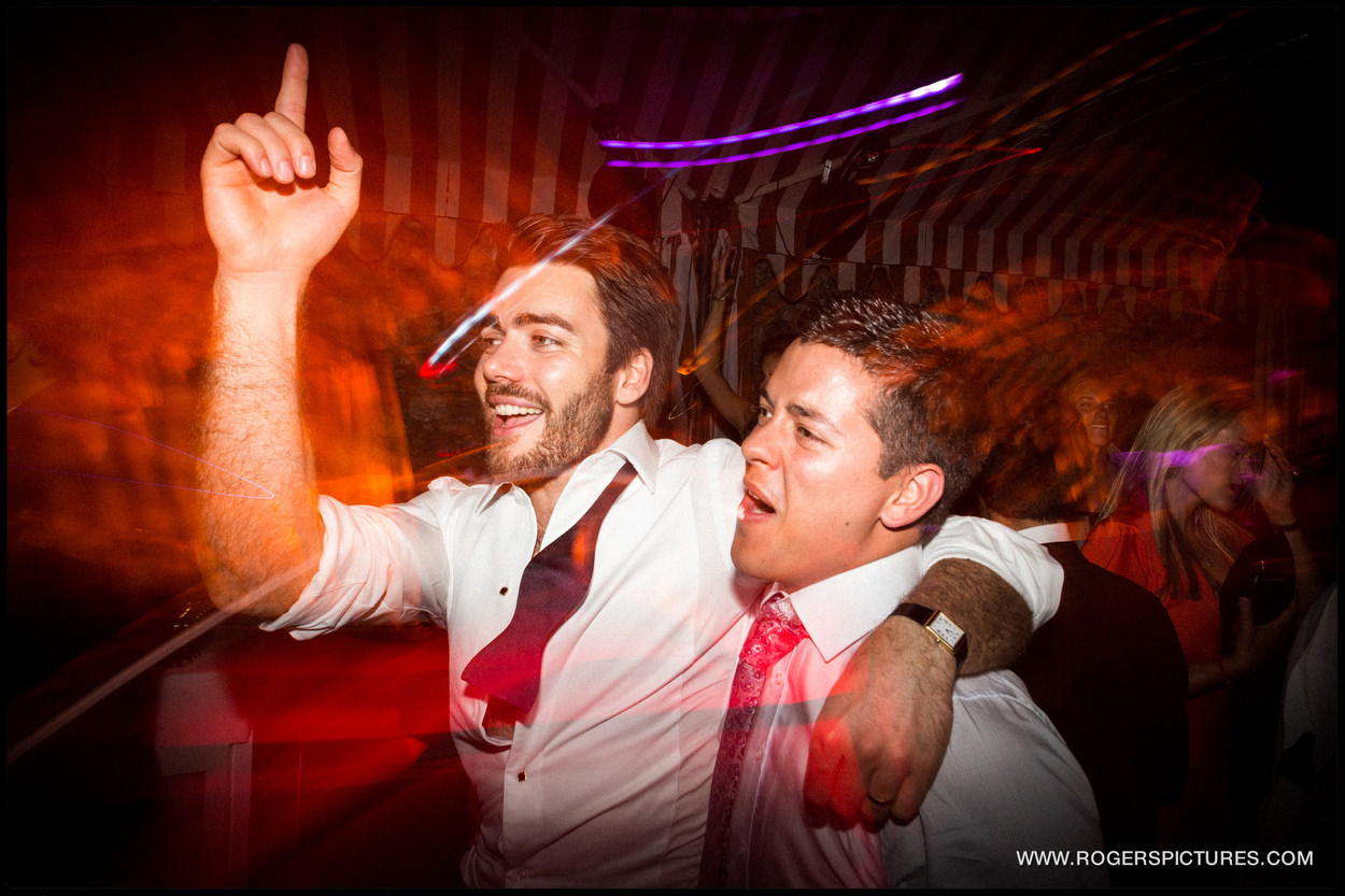 Groom on the dancefloor in Portofino Italy