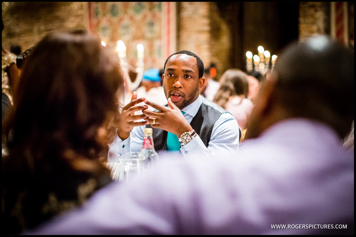 Reportage of guests at at Hatfield house