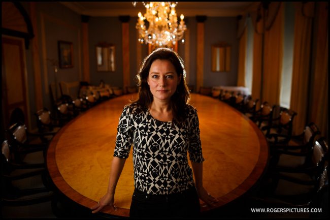 Actress Sidse Babett Knudsen from the political drama Borgen