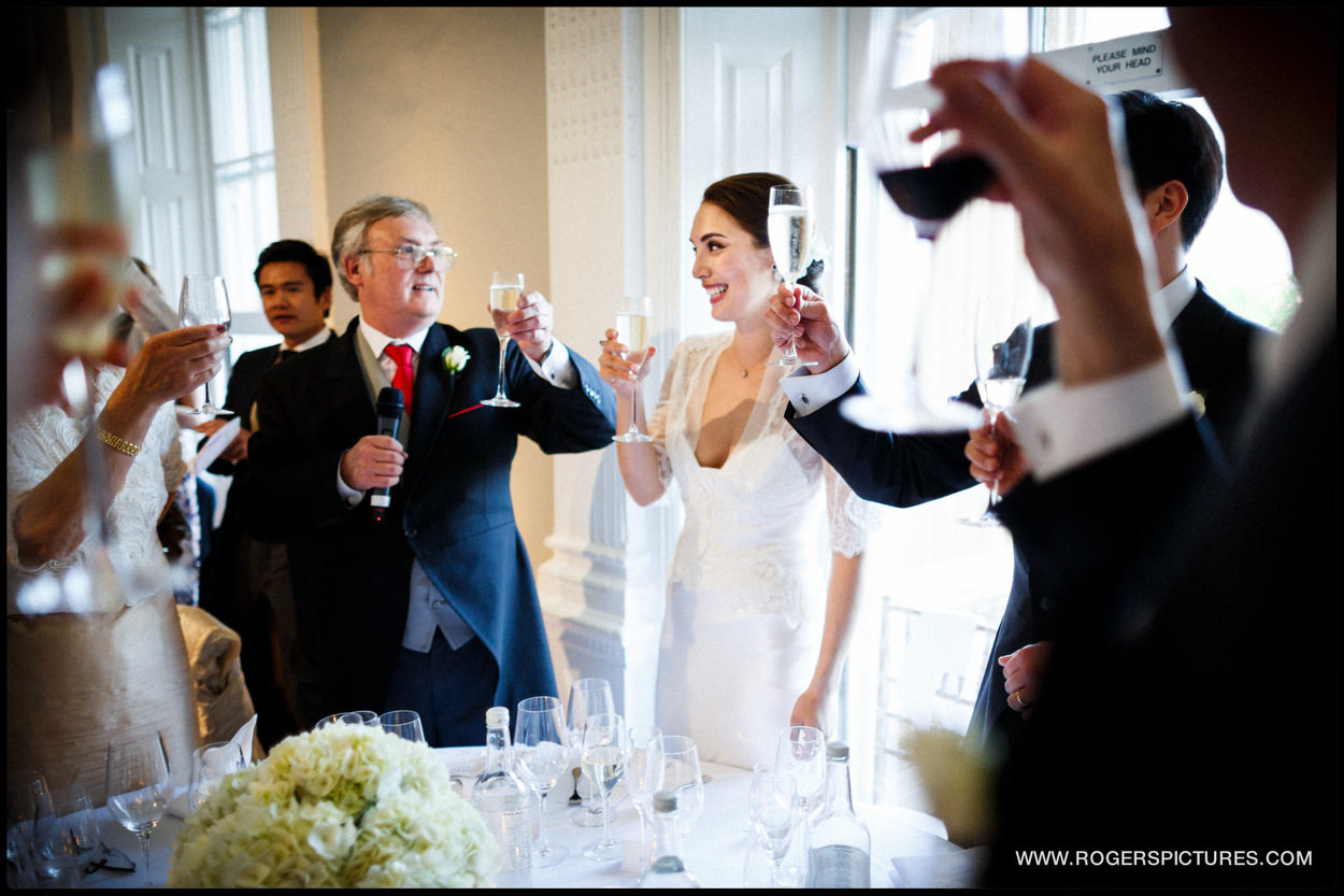 Speeches at ICA wedding in London