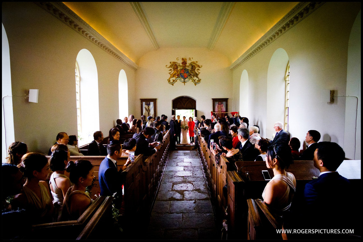 St Margaret's church wedding photo at Babington House