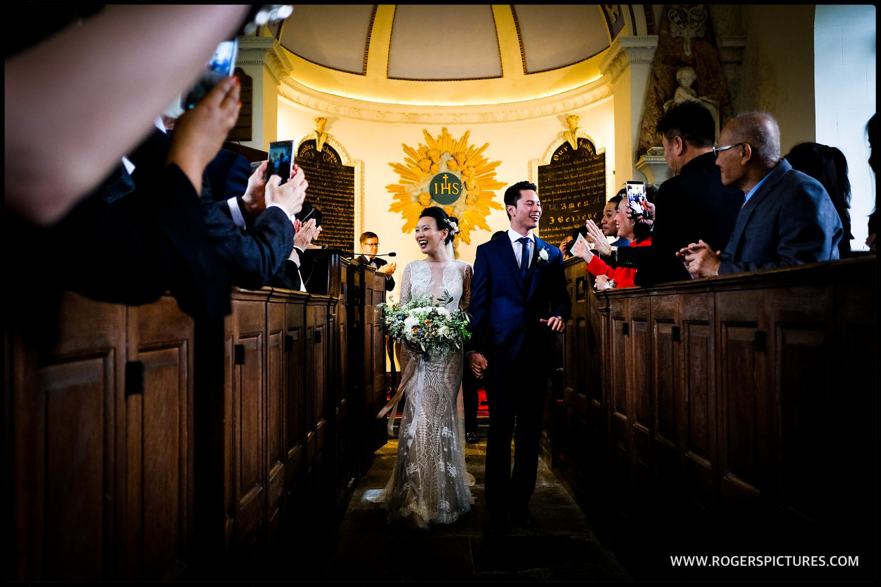 Newly married couple in Somerset