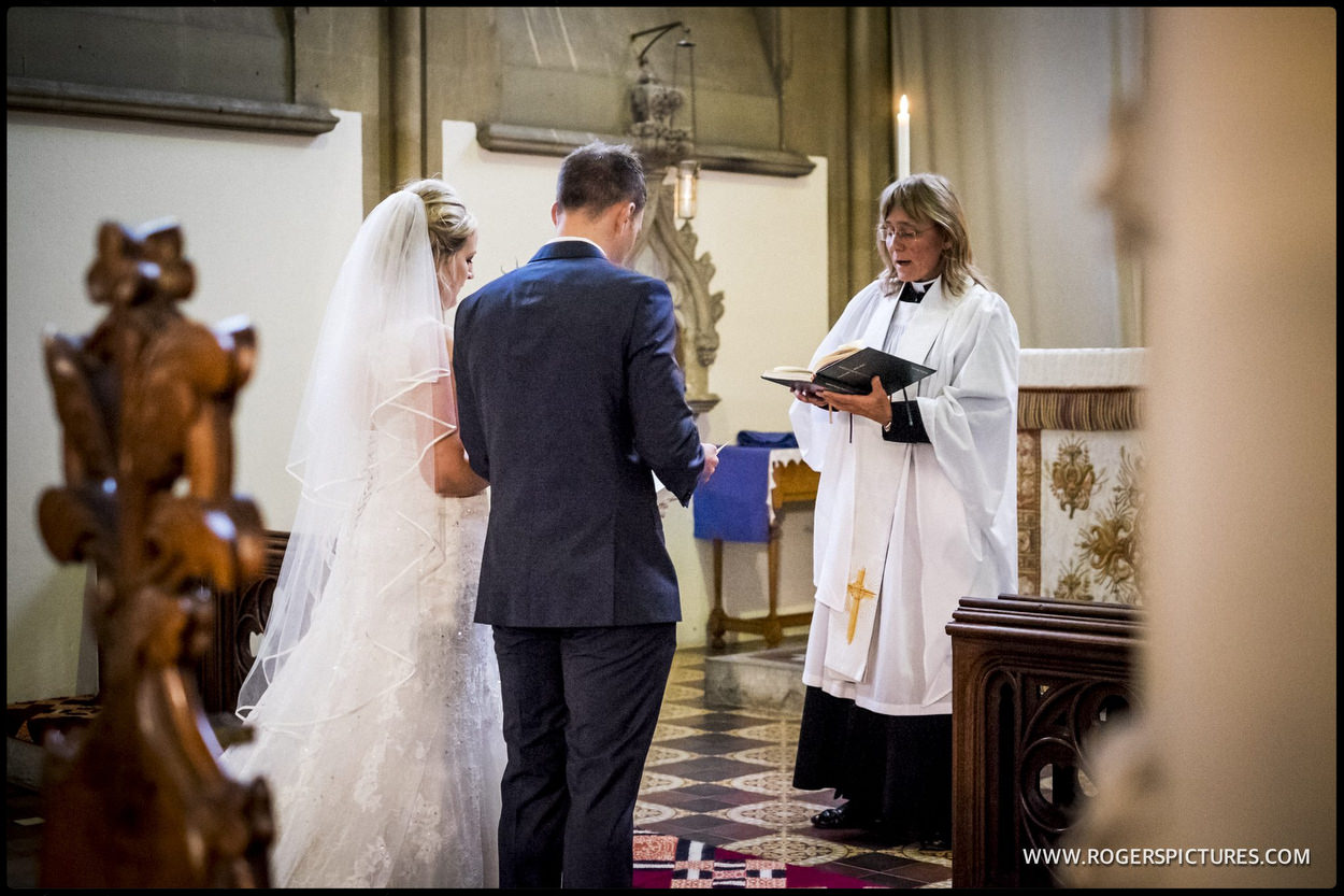 Wedding ceremony in the rain