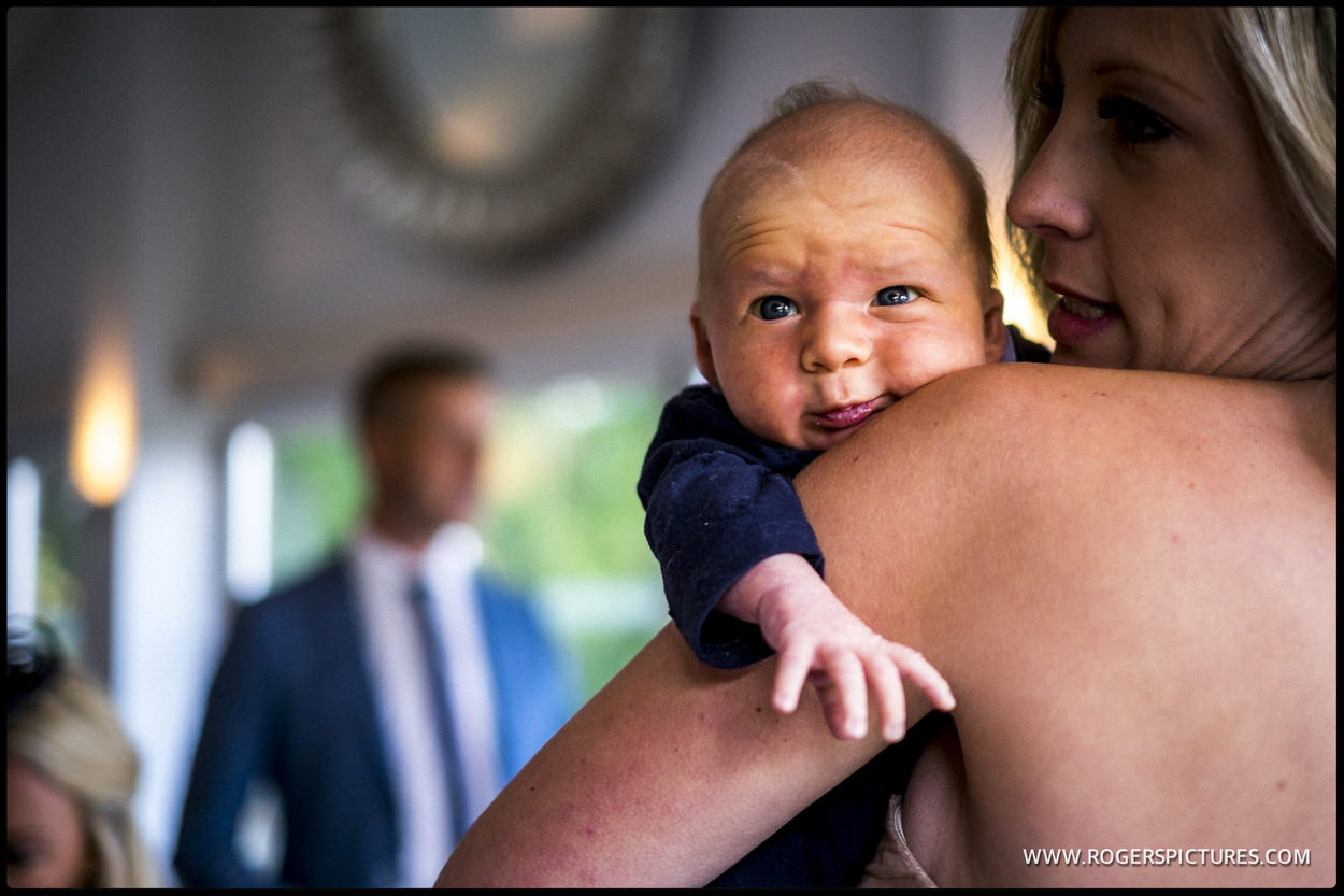 Baby at wedding