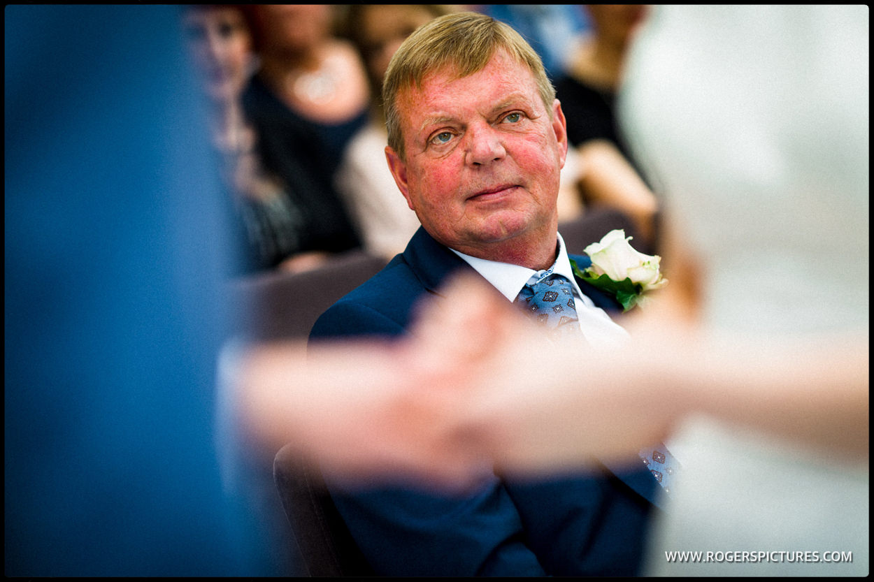 Father watches daughter getting married in St Albans