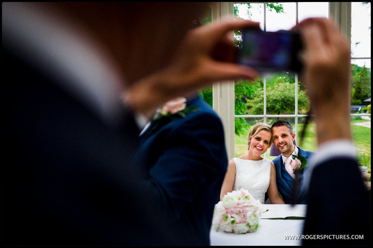 Wedding couple in St Albans by Hitchin based wedding photographer