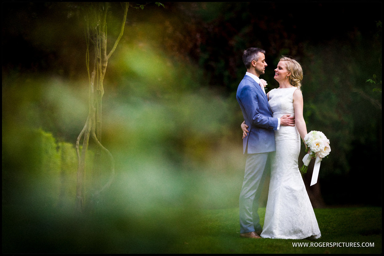 Couple portrait after St Albans hotel wedding