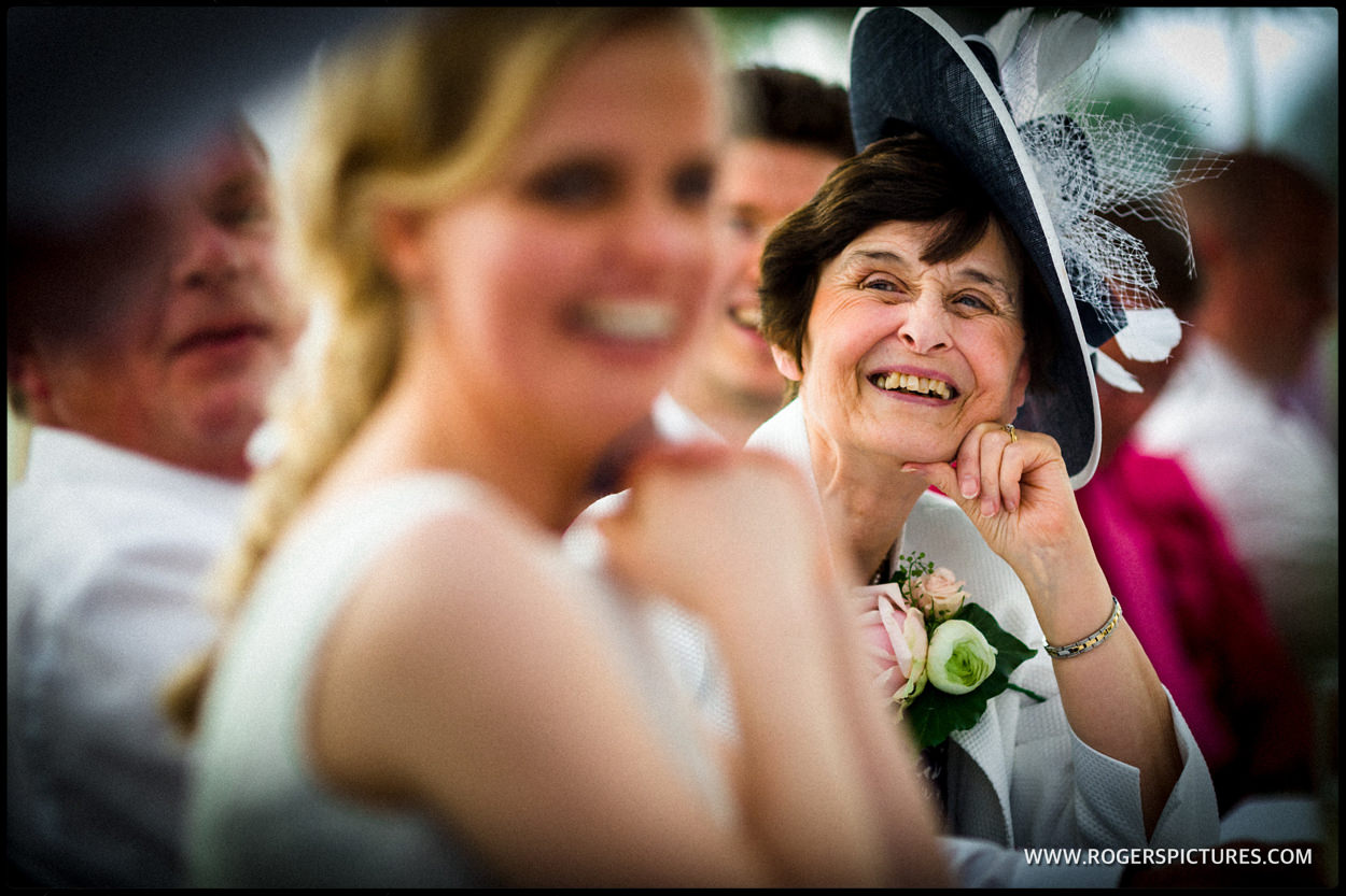 Mother of the groom during wedding speech