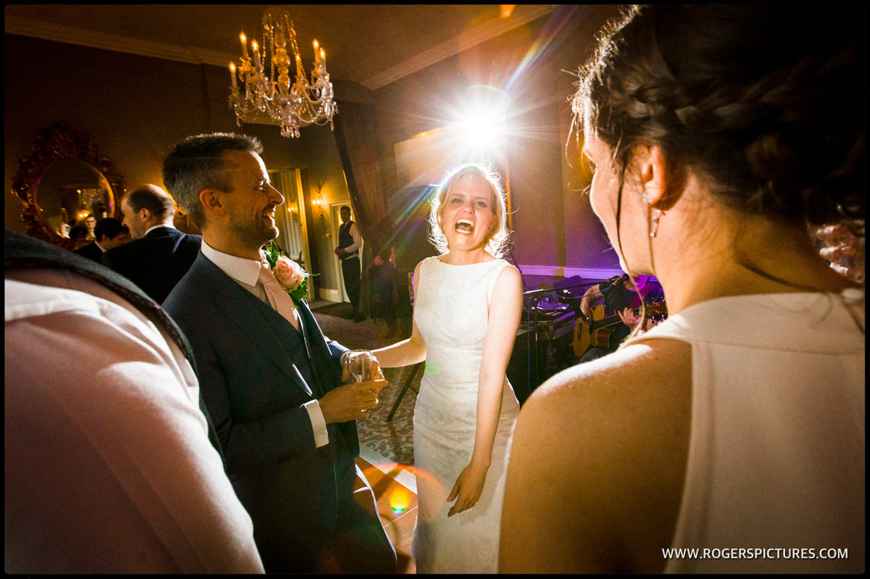 Bride on the dancefloor after the first dance