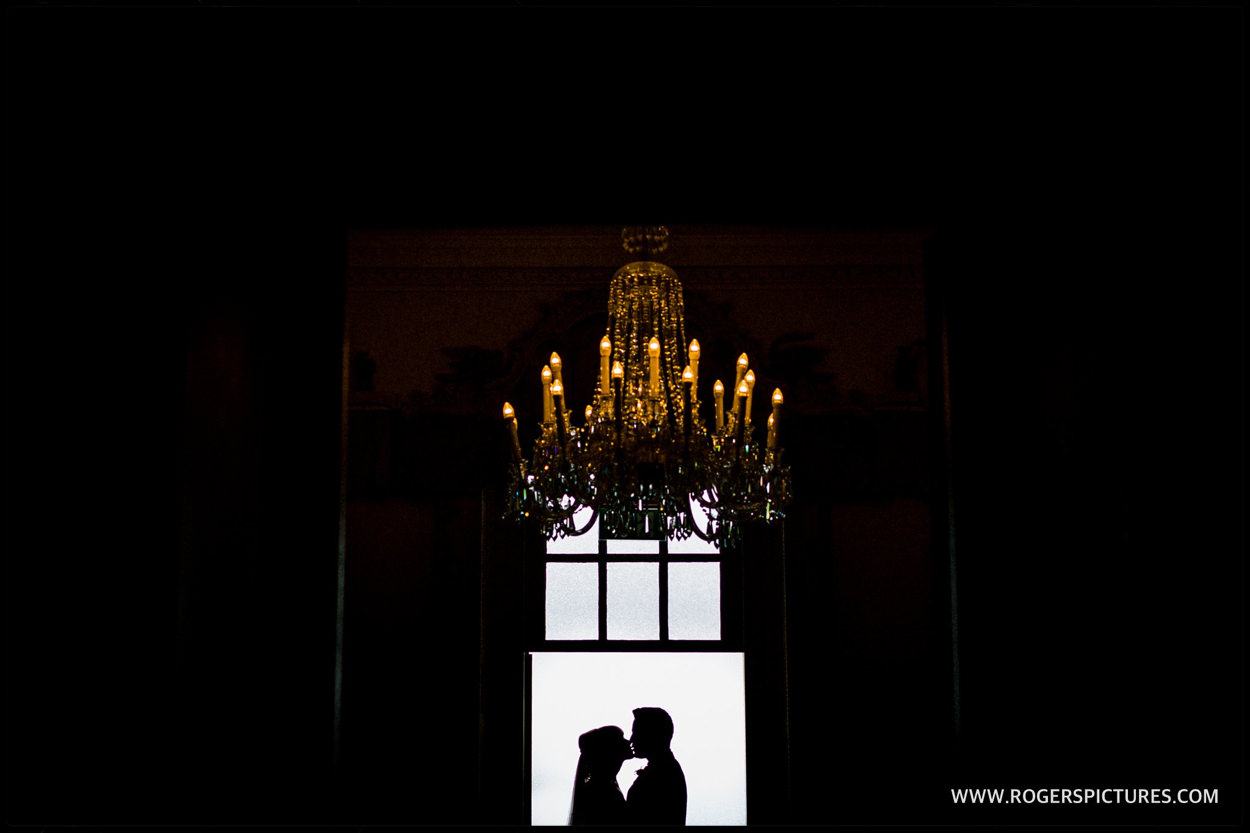 Portrait of bride and groom Buxted Park