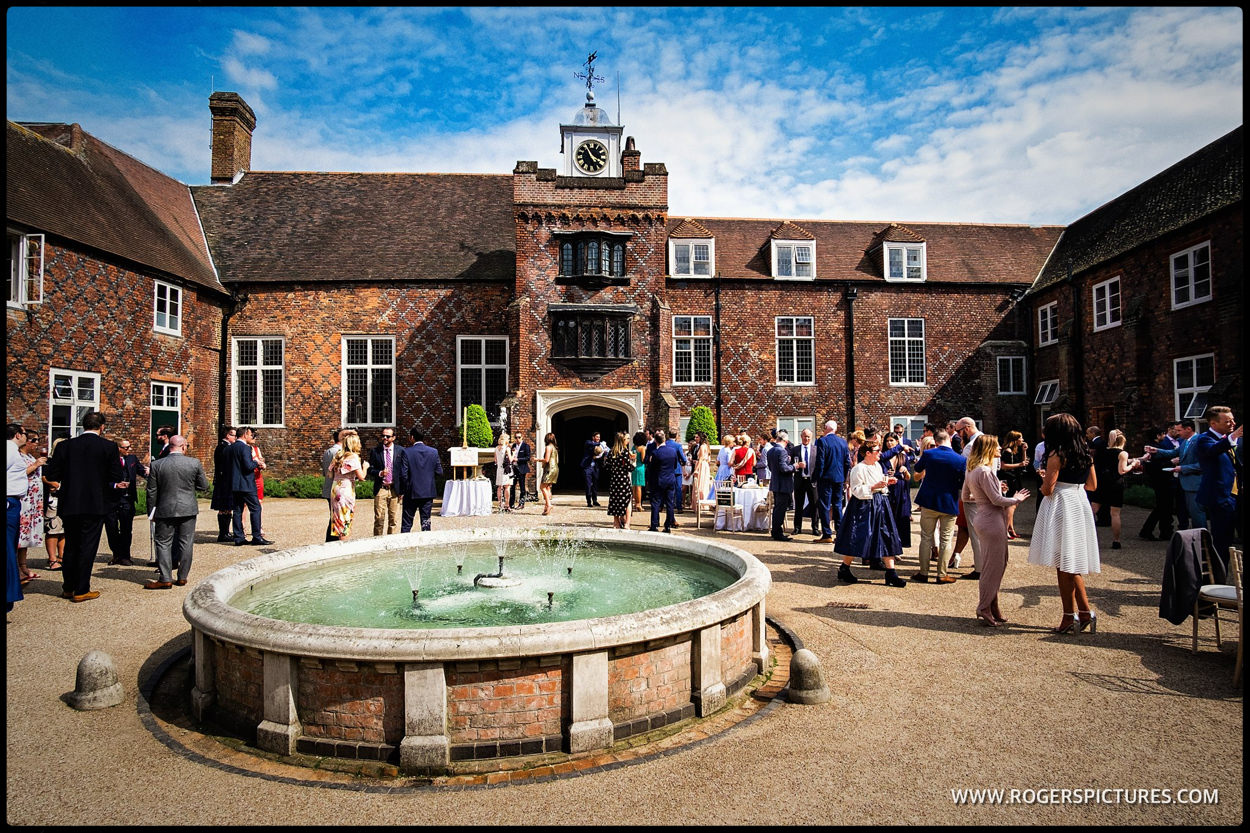 Fulham Palace courtyard during a same-sex wedding