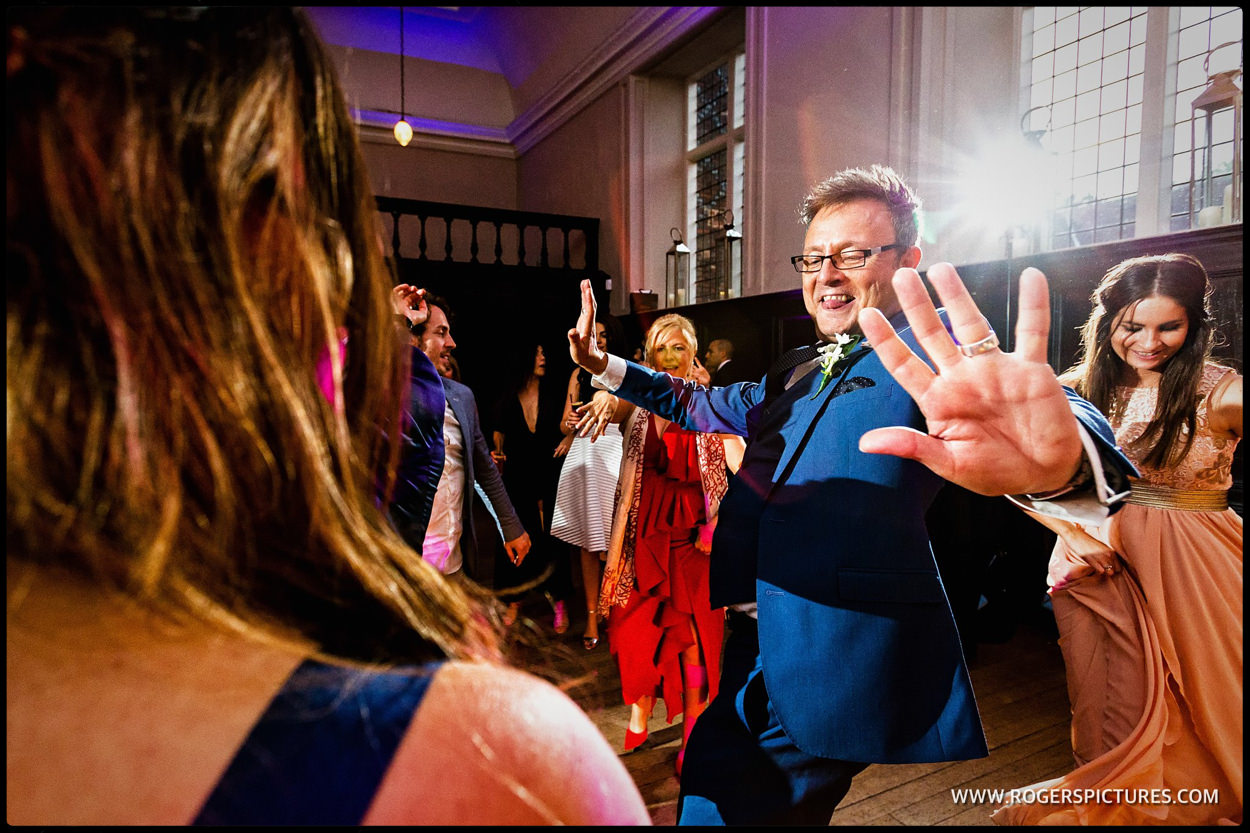 London wedding party at Fulham Palace