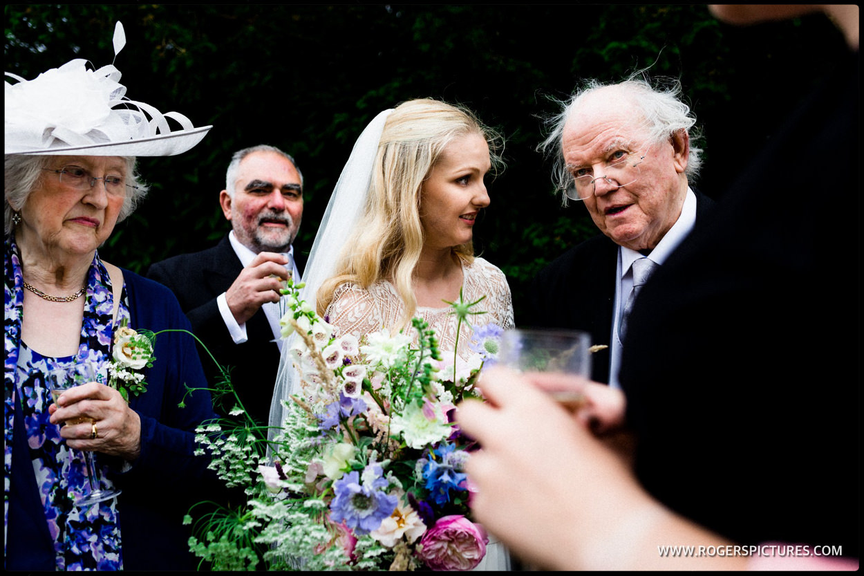 Bride with her grandparents