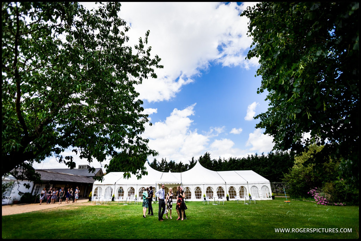 Minstrel Court marquee wedding in the Summer