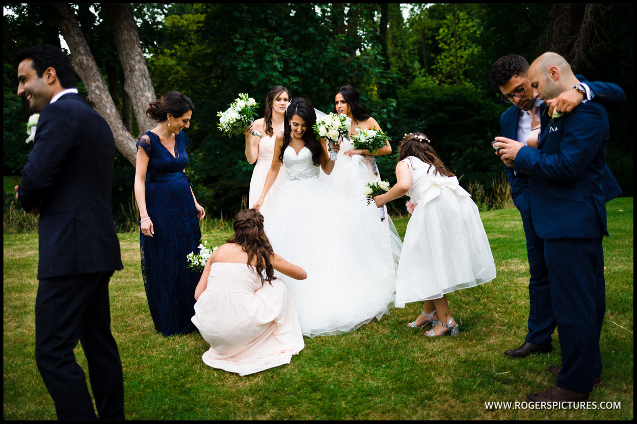 Country hotel wedding reception at Luton Hoo