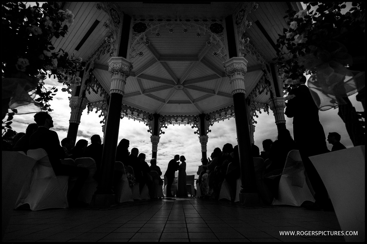 Brighton bandstand wedding photography