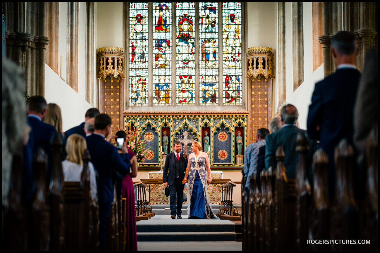 Church wedding in Somerset