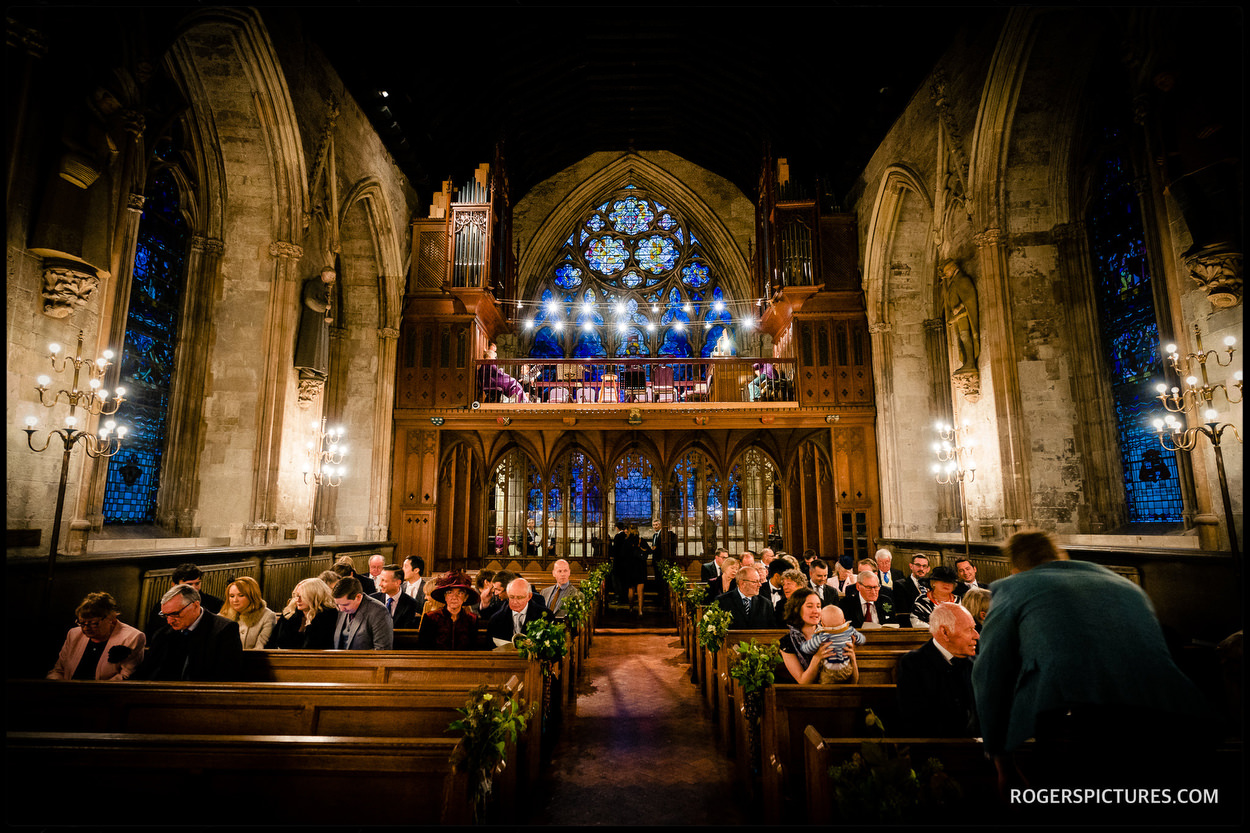 St Etheldredas church wedding ceremony