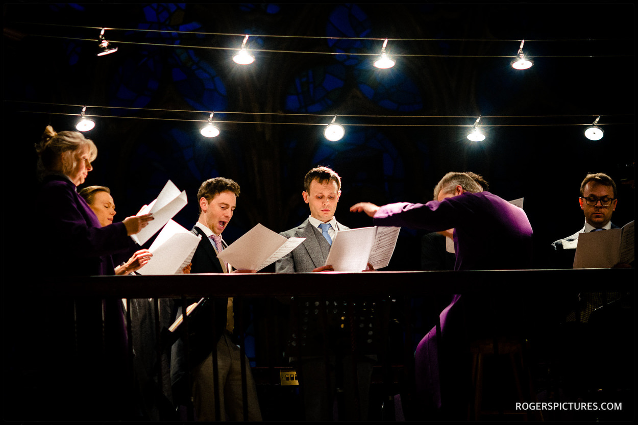 St Etheldredas church wedding choir