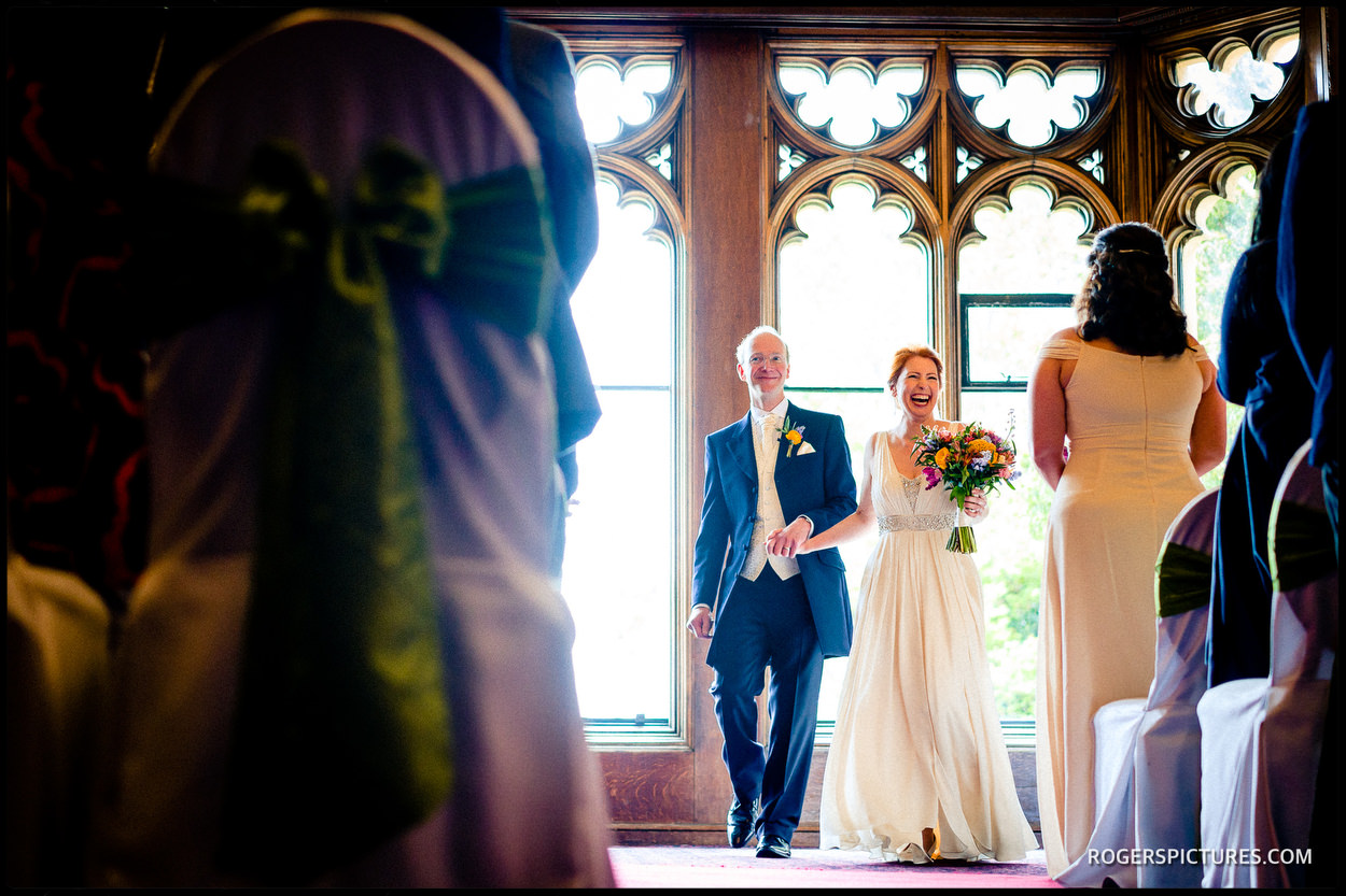 Couple married at Nutfield Priory Hotel