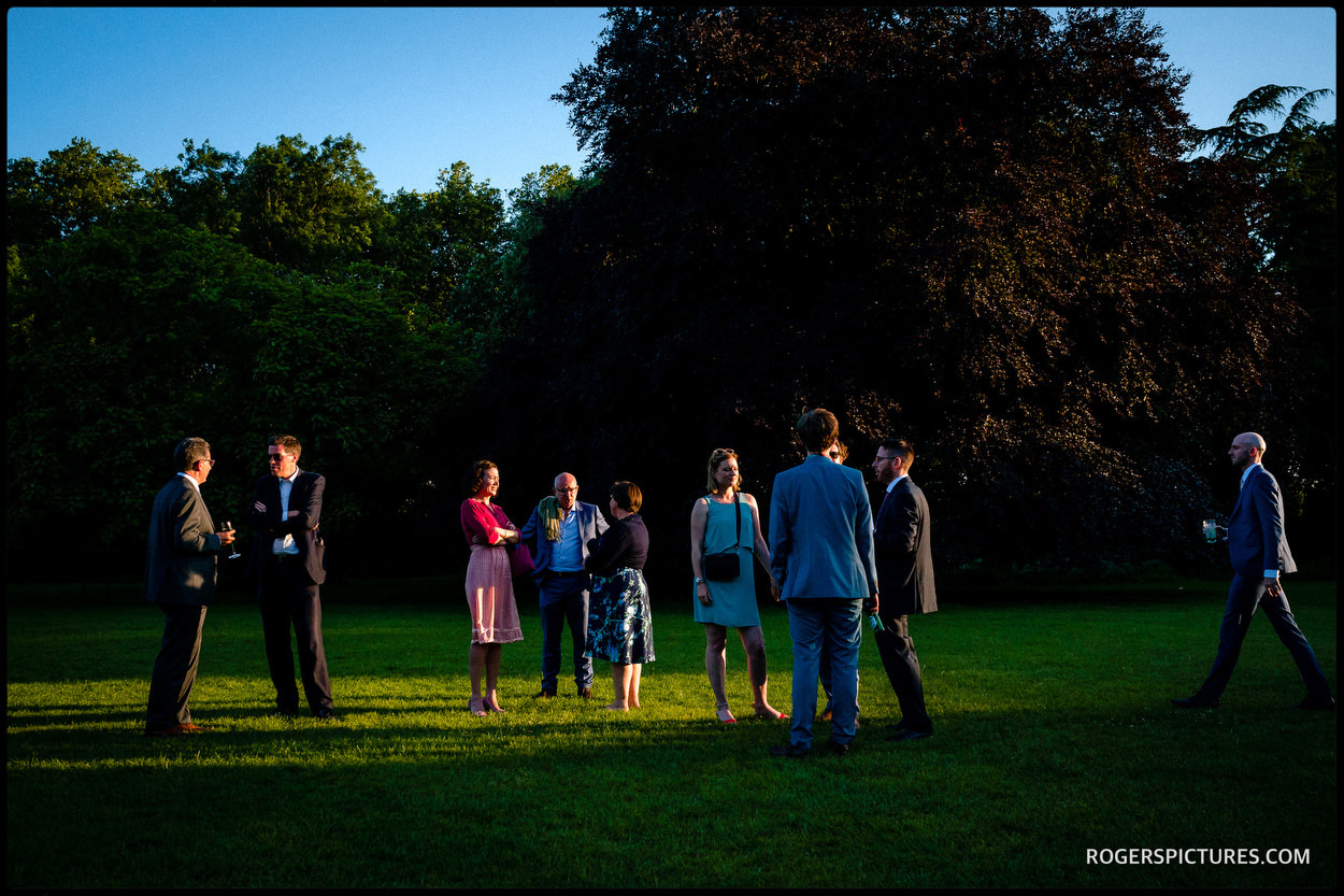 Wedding photography in the gardens at Fulham Palace