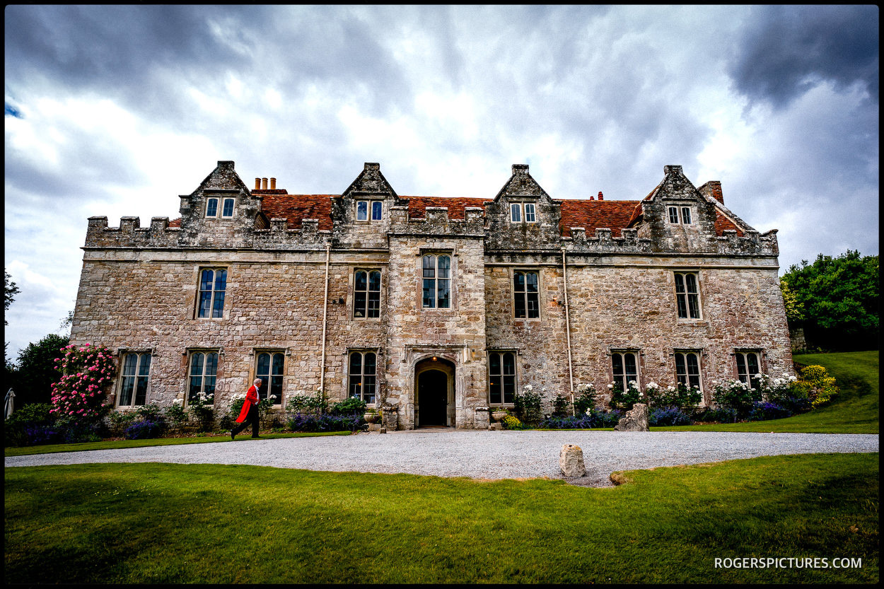 Boughton Monchelsea Place before a summer wedding