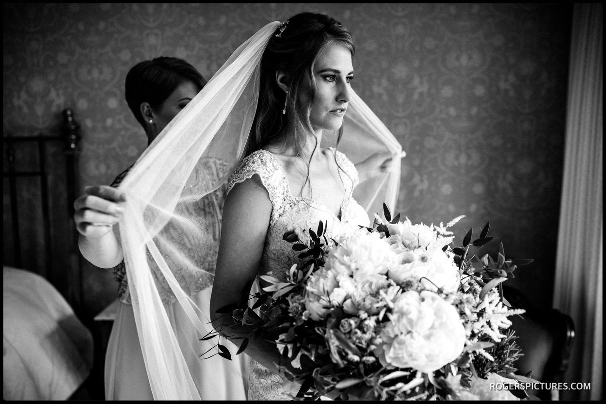 Bride at Boughton Monchelsea Place