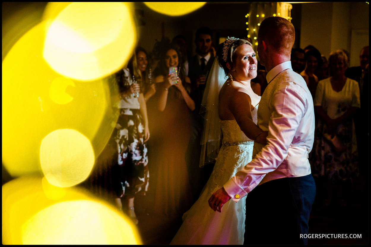 First dance at Stoke Place Hotel in Buckinghamshire