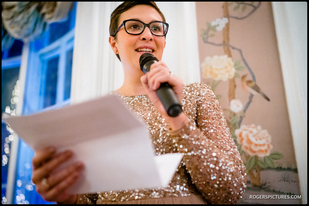 Wedding speeches at The George in Rye