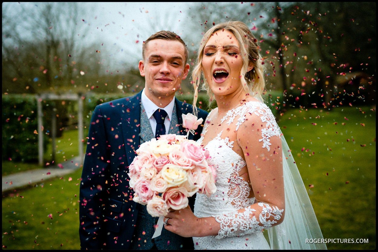 Confetti at Millbridge Court Hotel