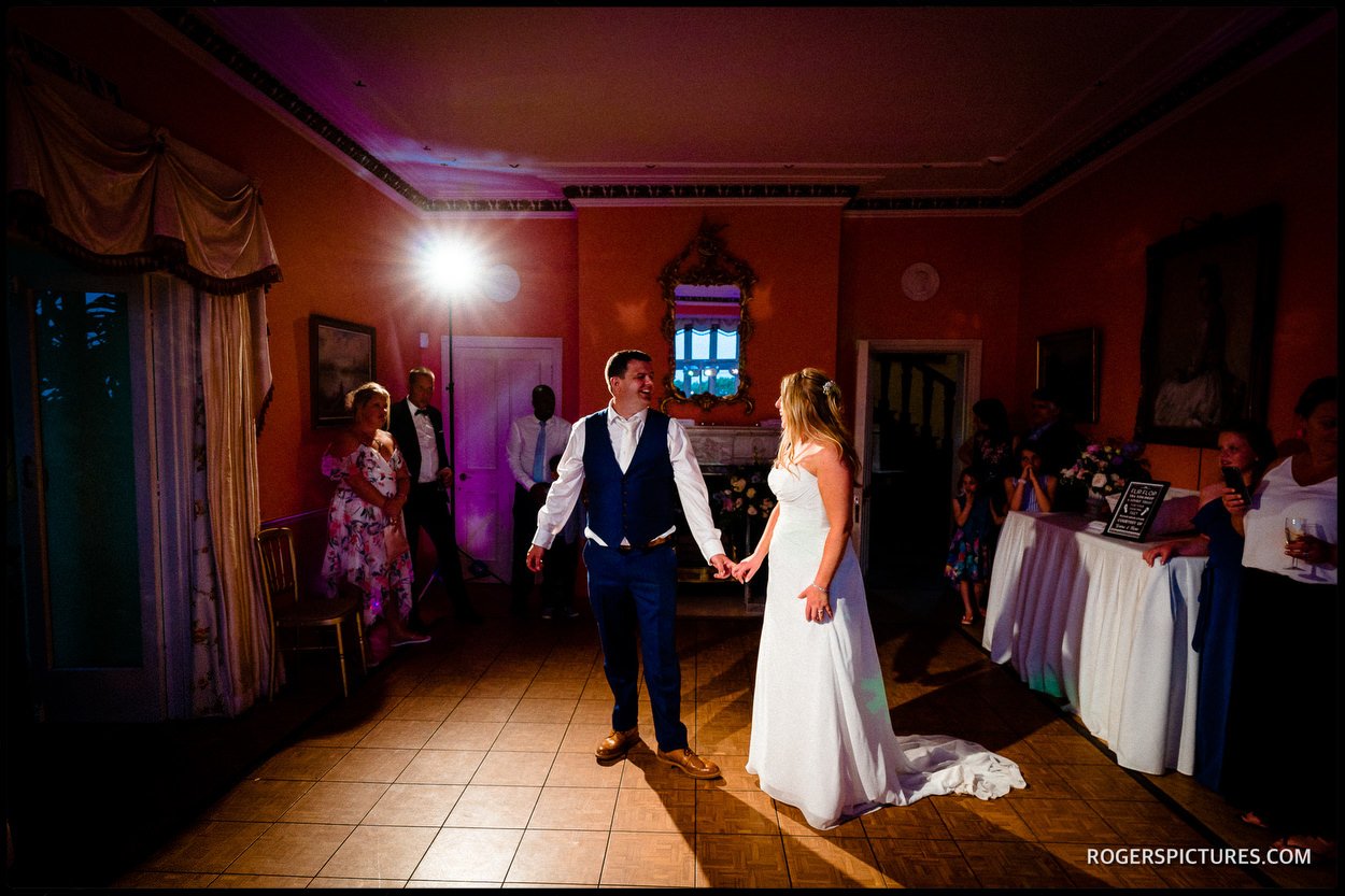 First Dance at Wadhurst Castle in Sussex