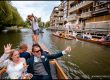 Punting at a Cambridge Wedding