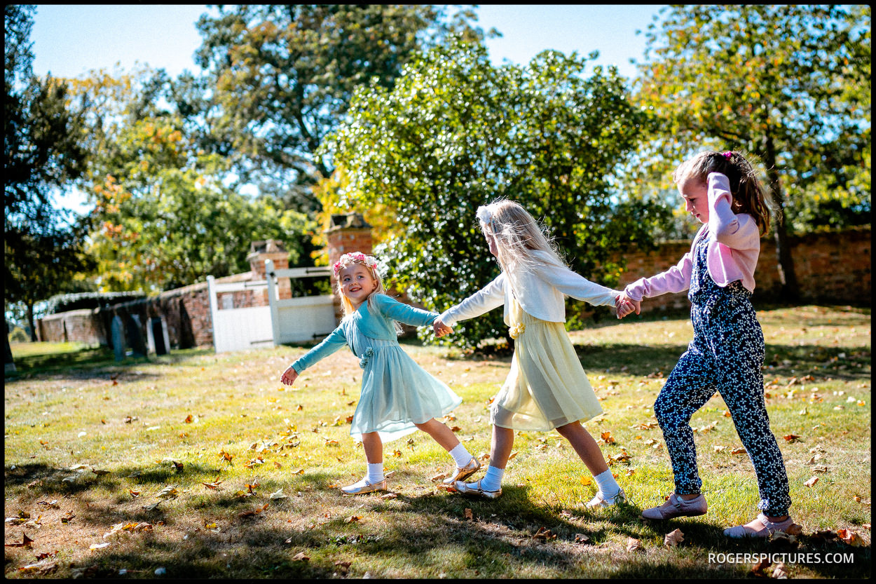 Children at Berkshire Summer wedding