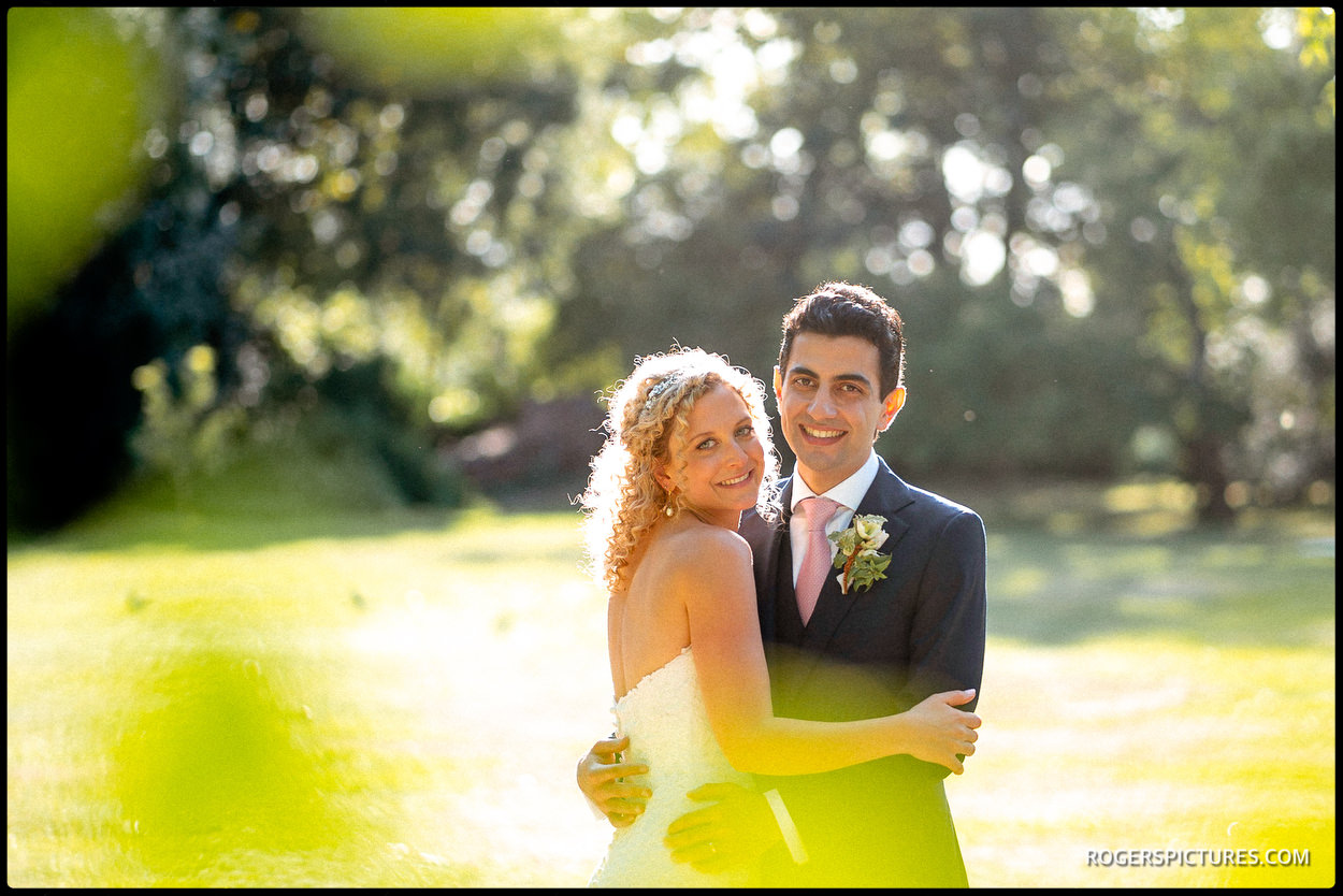Couple portraits in the garden at Fulham Palace
