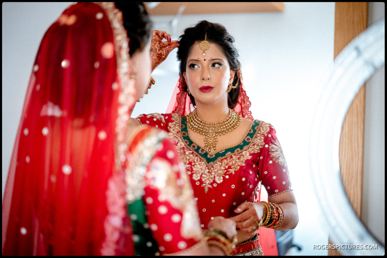 Indian bride on wedding day