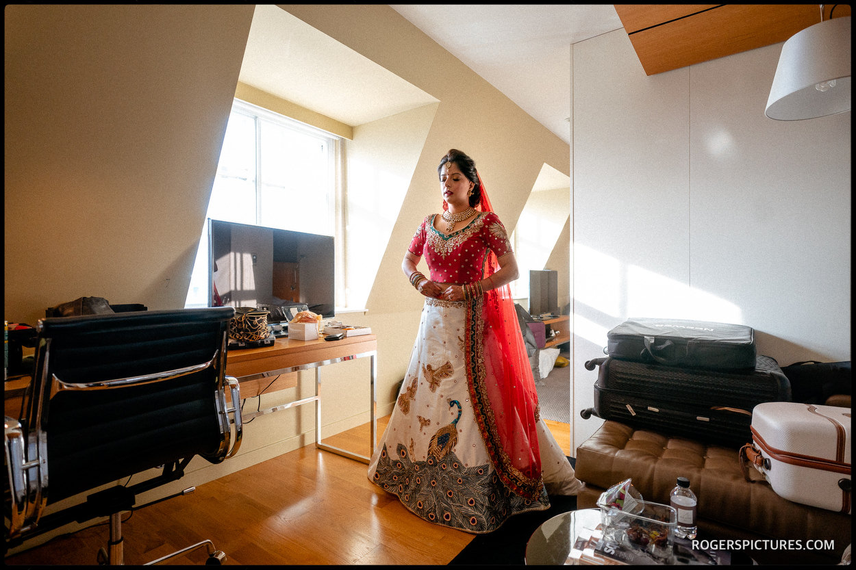 Asian bride before getting married