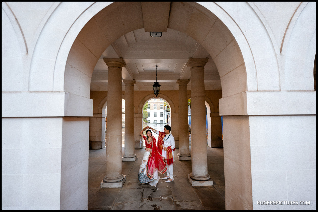 Wedding portrait at Middle Temple