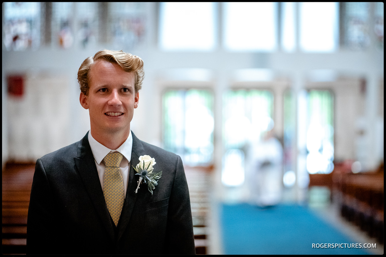 Nervous groom