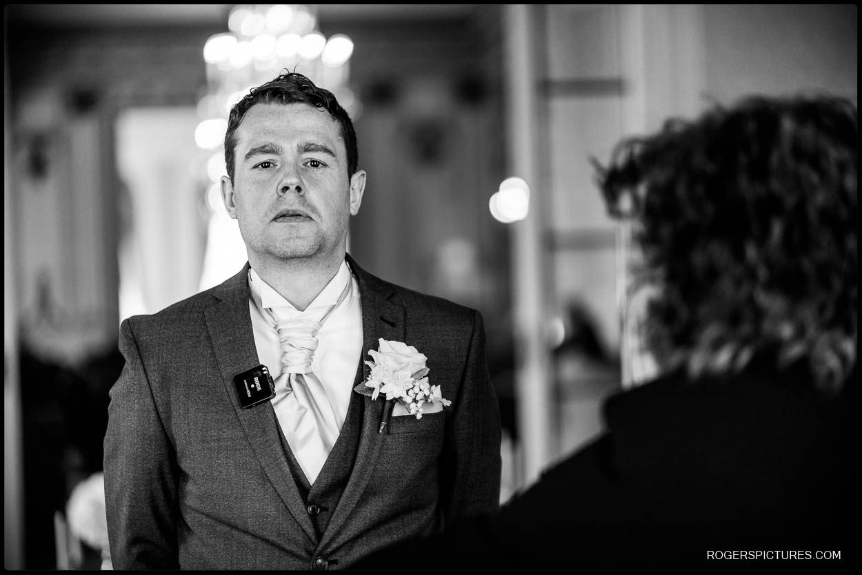 Nervous groom a at Luton Hoo