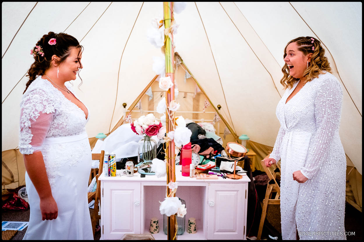 Same Sex Glamping Wedding | PR Photography