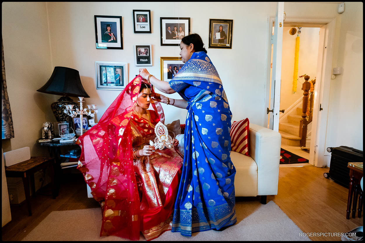 Indian wedding preparations